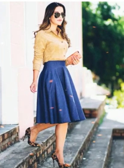 Falda Midi zara