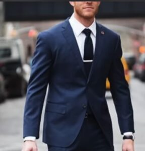 traje elegante negro